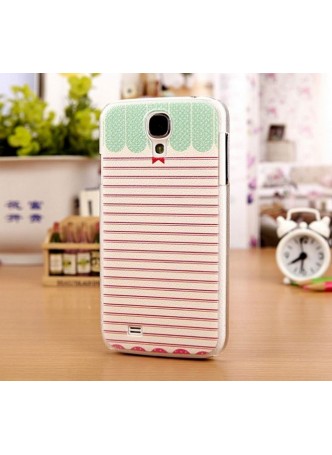 Red Stripe Painted Back Case for Samsung Galaxy S4 i9500